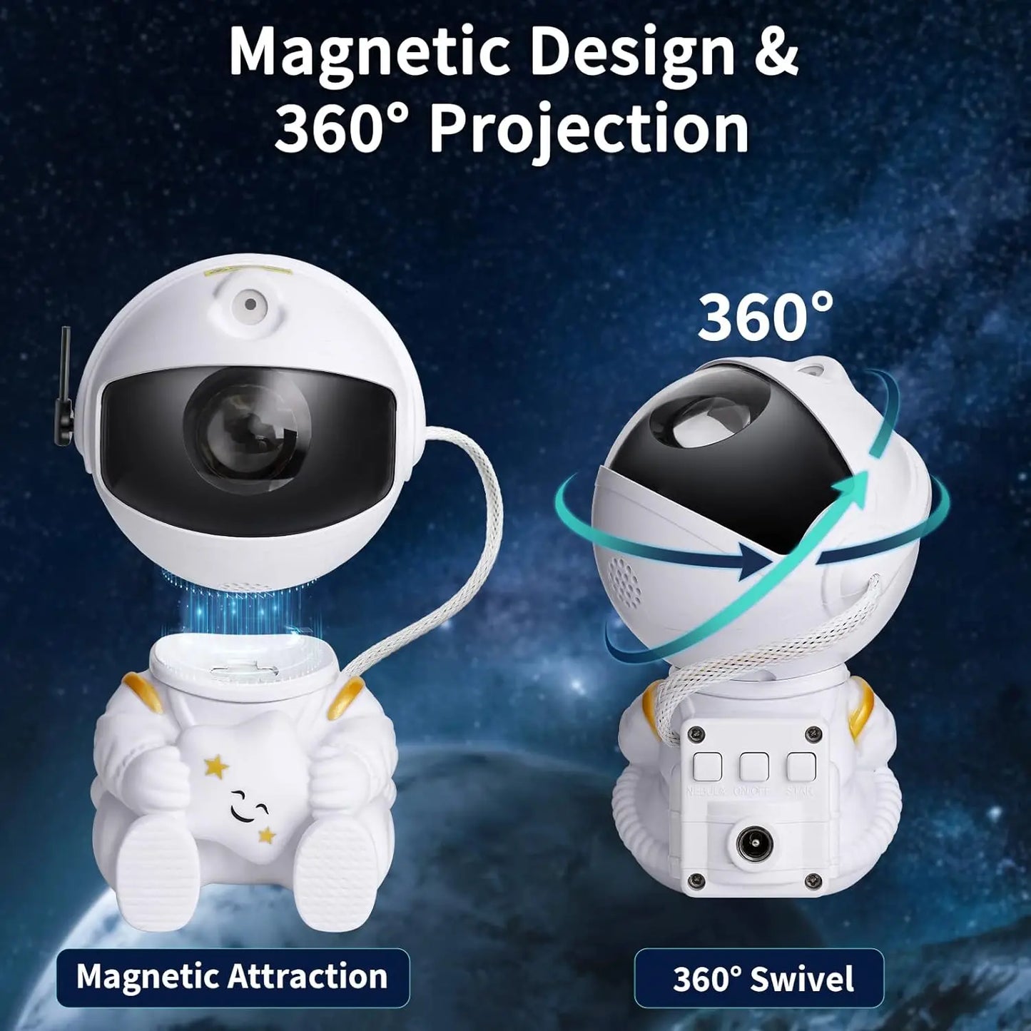 Galaxy Star Astronaut Projector Light Starry Sky Porjectors Lamp